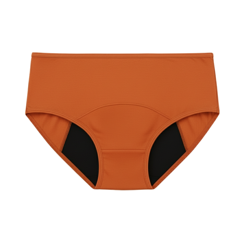 Period underwear | Orange Mid Waist