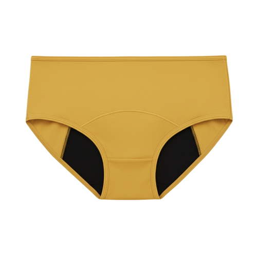 Period underwear | Yellow Mid Waist