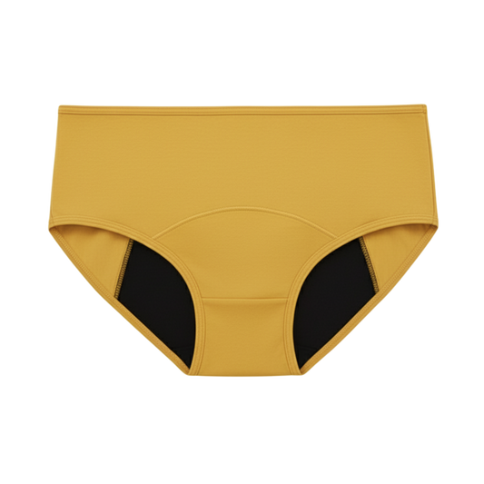 Period underwear | Yellow Mid Waist