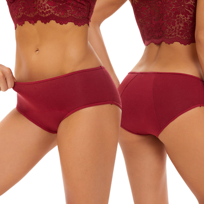 Period underwear | Red Mid Waist