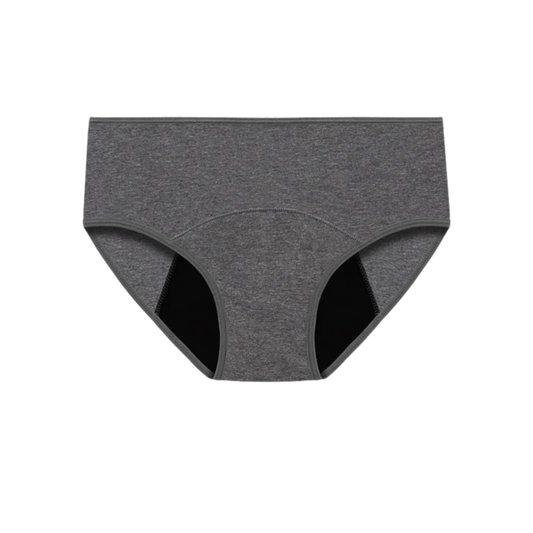 Period underwear | Grey Mid Waist